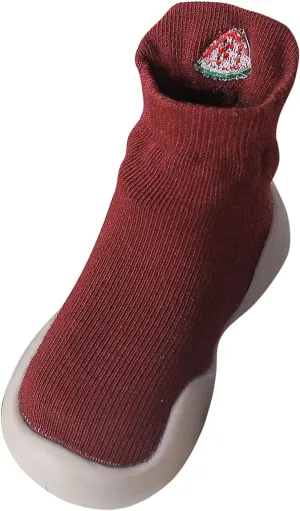 Newborn Shoes for Girls,Indoor Walkers Infant First Socks Casual Elastic Soft Toddler Baby Solid Shoes Sock Shoes