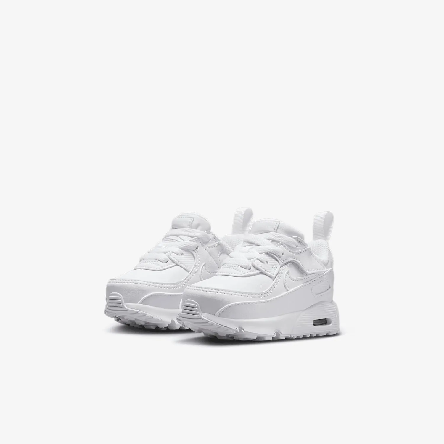 Nike Air Max 90 EasyOn Baby/Toddler Shoes (IH1418-133, White/Metallic Silver/White)