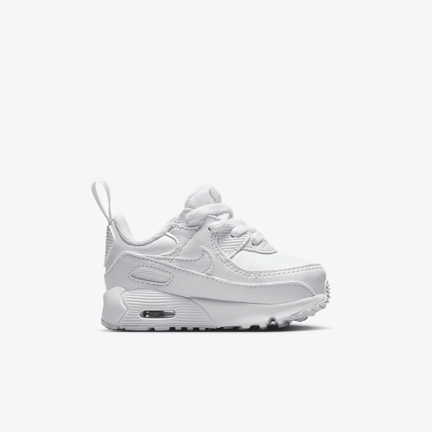 Nike Air Max 90 EasyOn Baby/Toddler Shoes (IH1418-133, White/Metallic Silver/White)