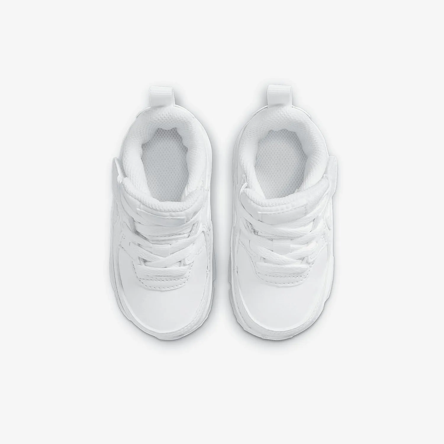 Nike Air Max 90 EasyOn Baby/Toddler Shoes (IH1418-133, White/Metallic Silver/White)