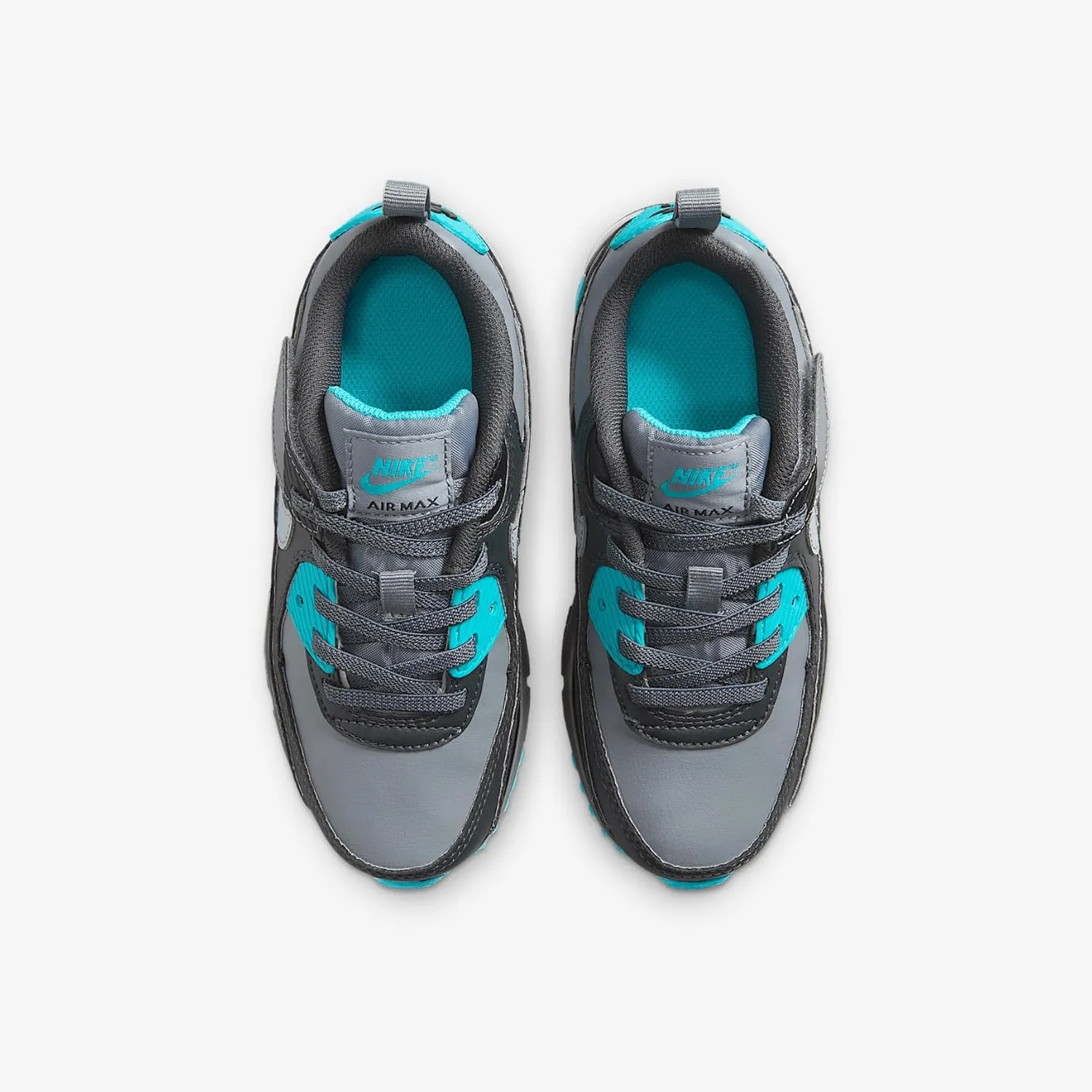 Nike Air Max 90 EasyOn Little Kids' Shoes (IH1417-027, Cool Grey/Dusty Cactus/Black/Wolf Grey)