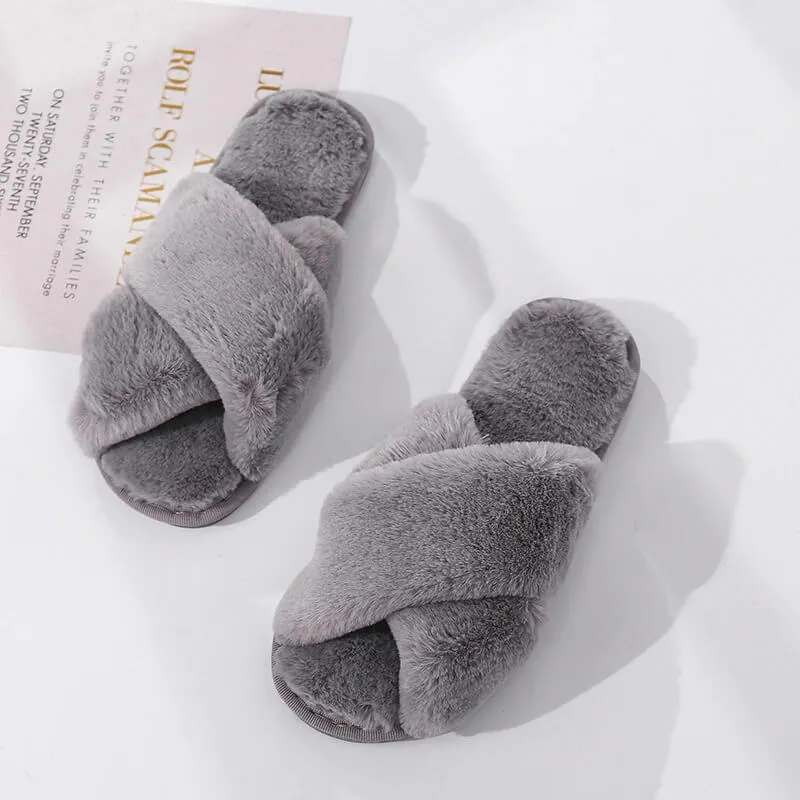 Nordic Cozy Cross Band Slippers - Buy 1 Get 1 Free