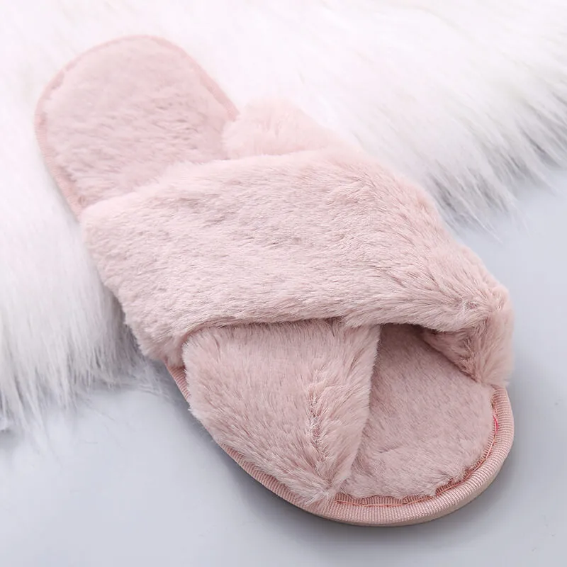 Nordic Cozy Cross Band Slippers - Buy 1 Get 1 Free