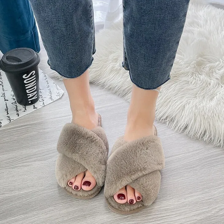 Nordic Cozy Cross Band Slippers - Buy 1 Get 1 Free