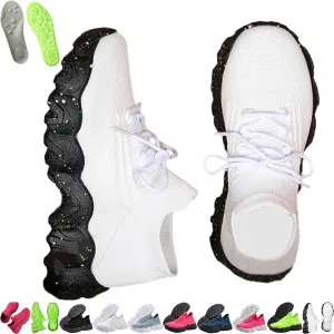 Nursebabes Sneakers, Ortho Pro Womens Classic Summer Lace Up Low Top Slip On Shoe, Izarna Breathable Ankle Socks Shoes