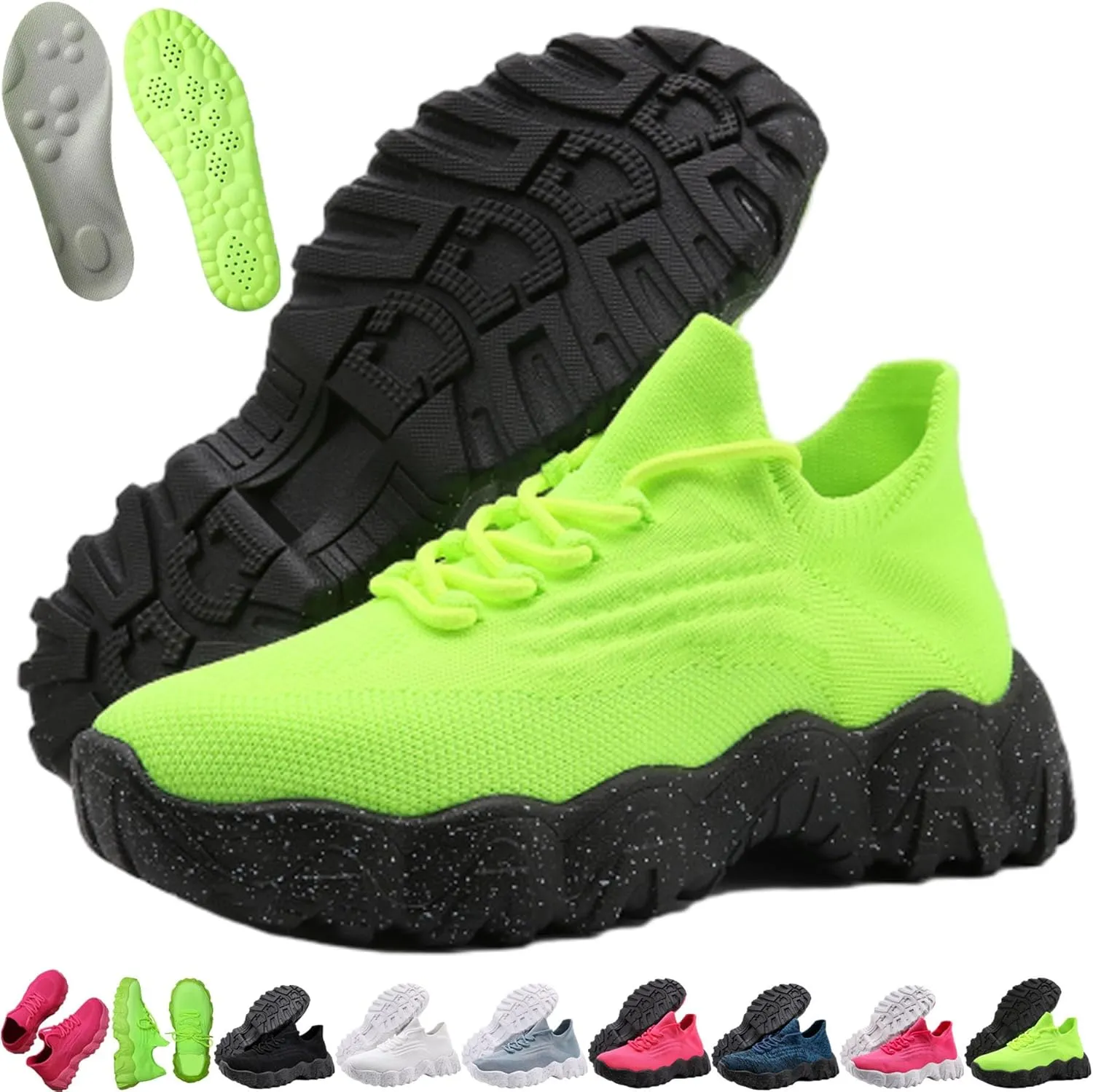 Nursebabes Sneakers, Ortho Pro Womens Classic Summer Lace Up Low Top Slip On Shoe, Izarna Breathable Ankle Socks Shoes