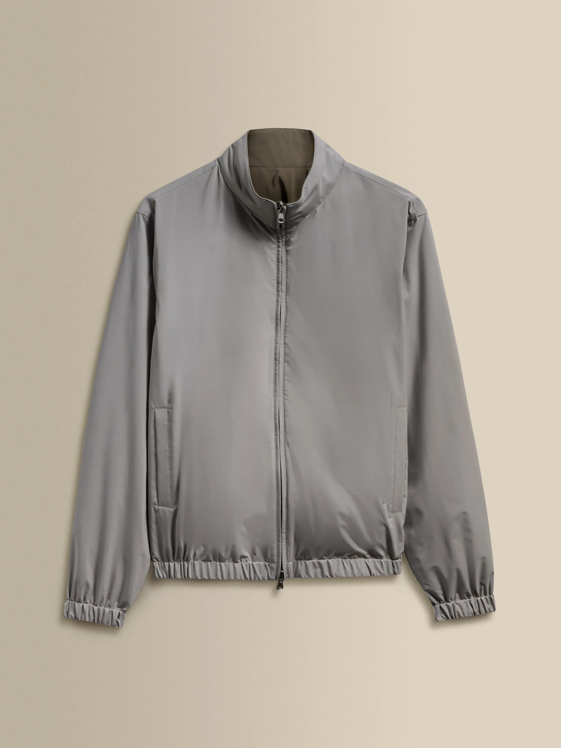 Nylon Reversible Bomber Jacket