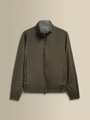 Nylon Reversible Bomber Jacket