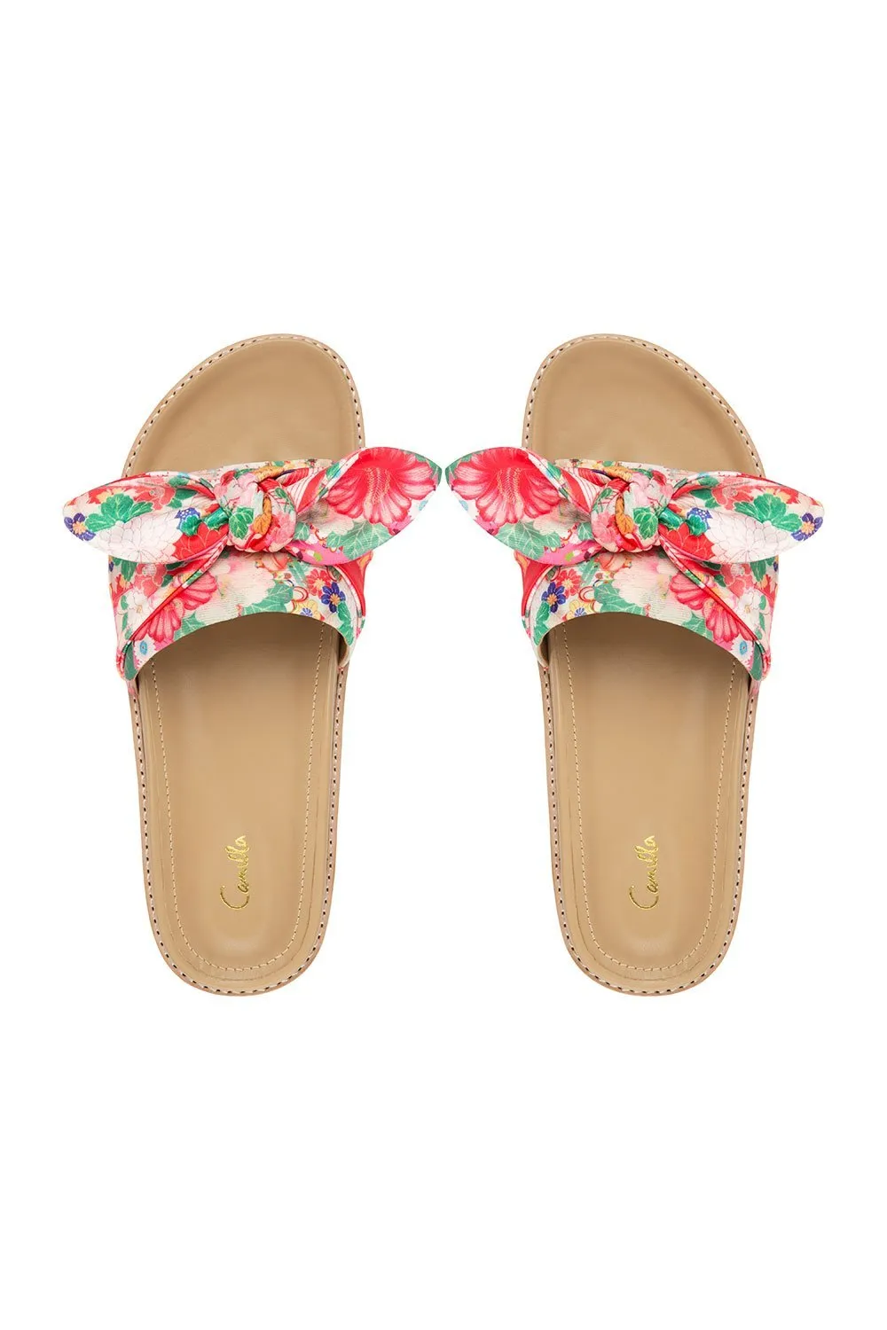 OBI TIE FOOTBED SLIDE KIMONO KISSES