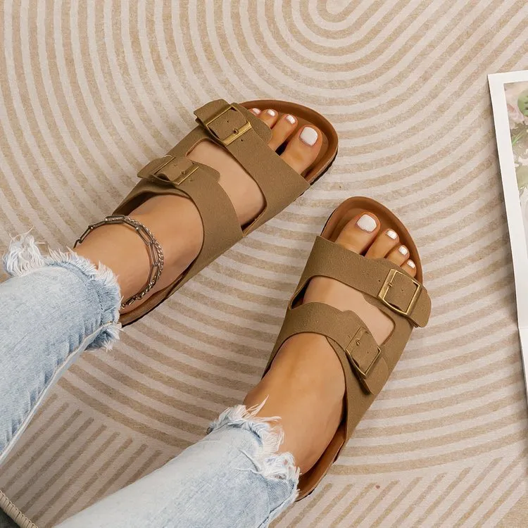 Open Toe Flats Sandals
