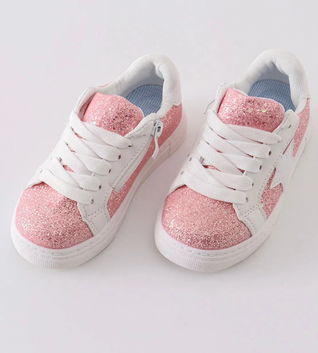 PINK GLITTER SNEAKERS