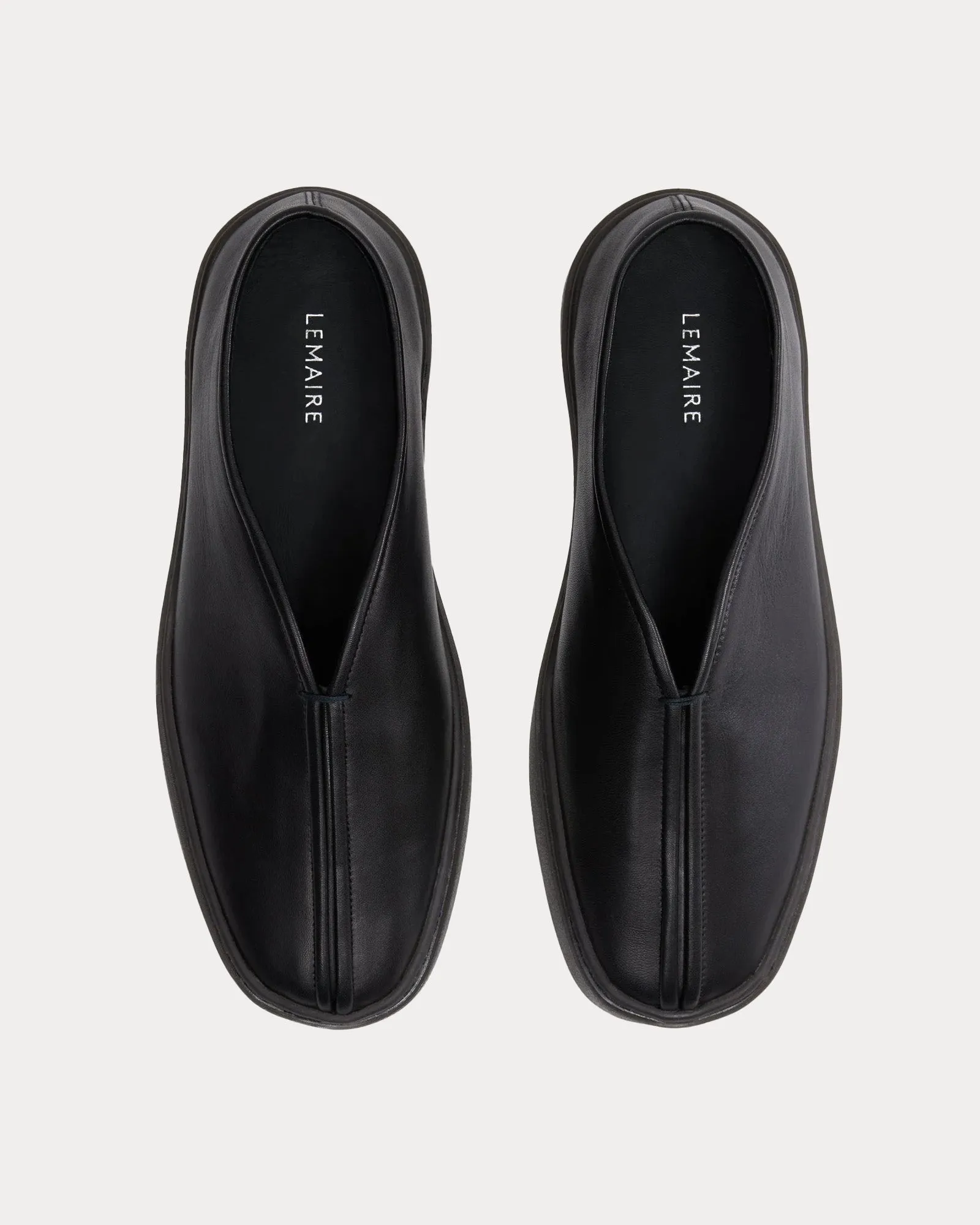 Piped Black Slip On Sneakers