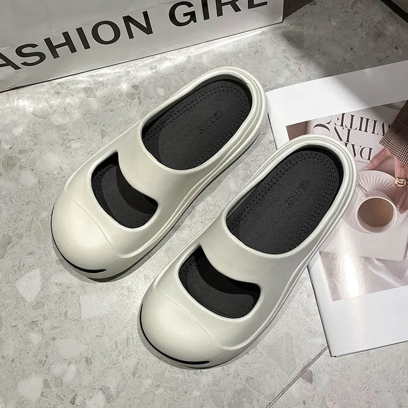 Platform Flat Slippers