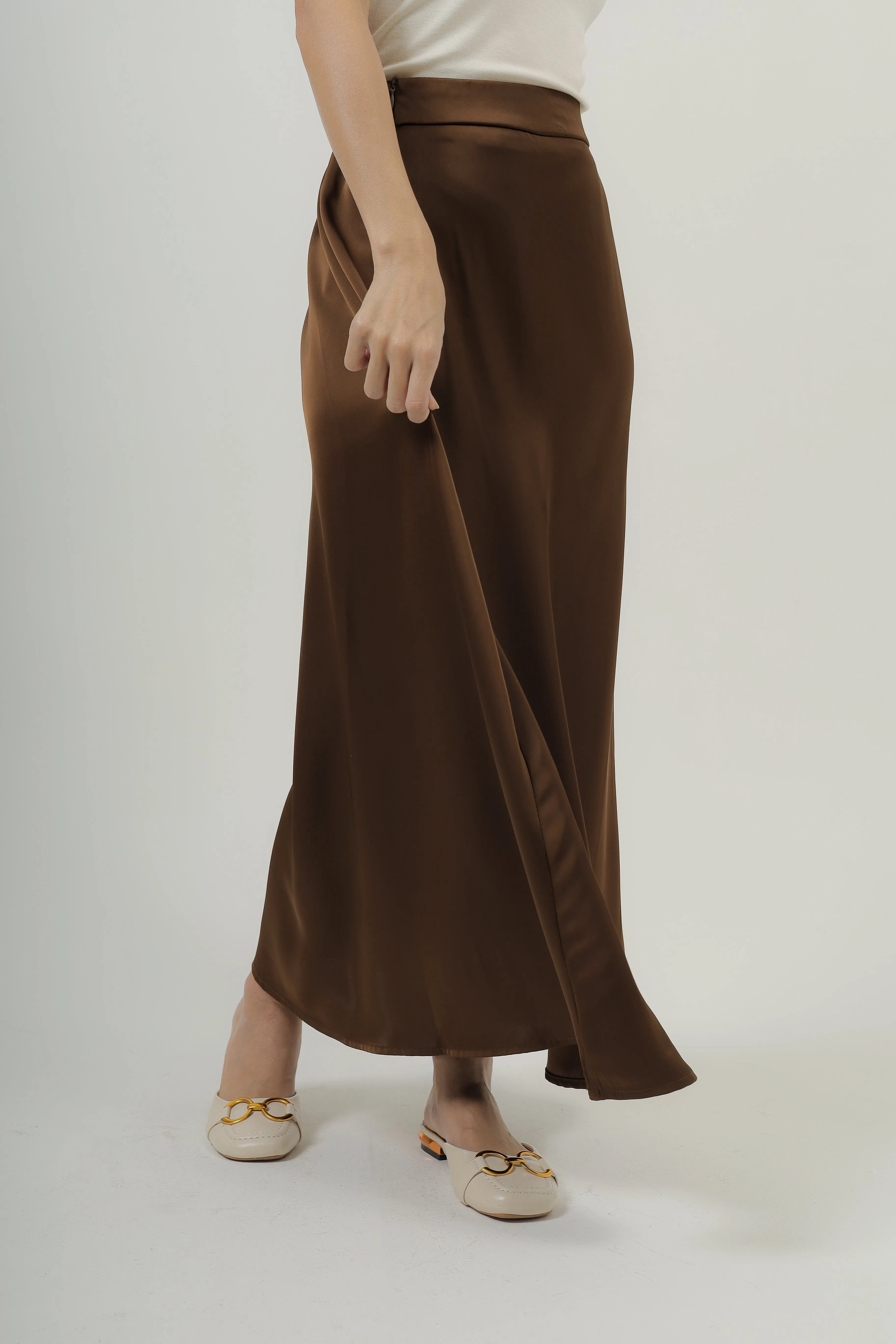 Posh Satin Midaxi Skirt
