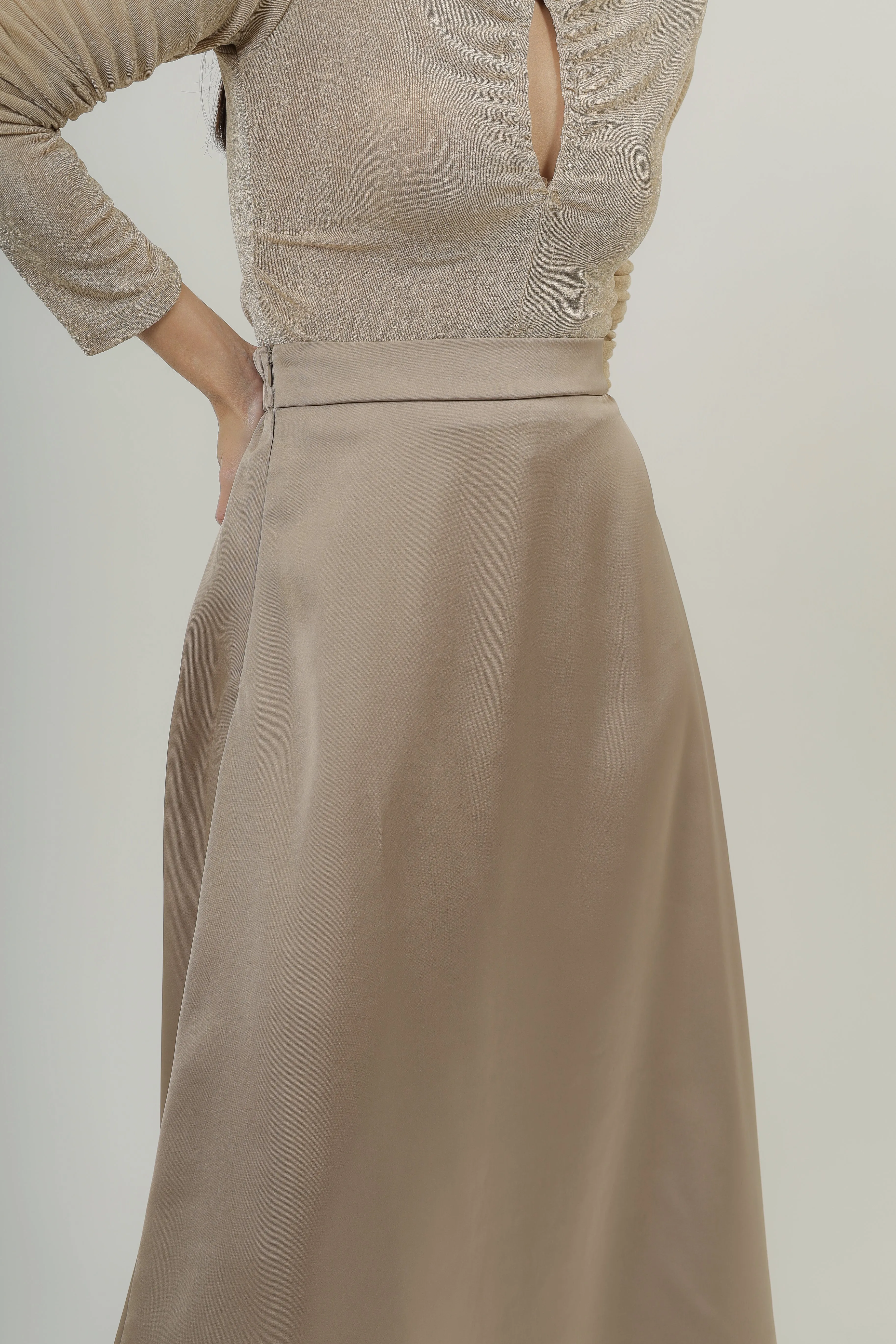 Posh Satin Midaxi Skirt