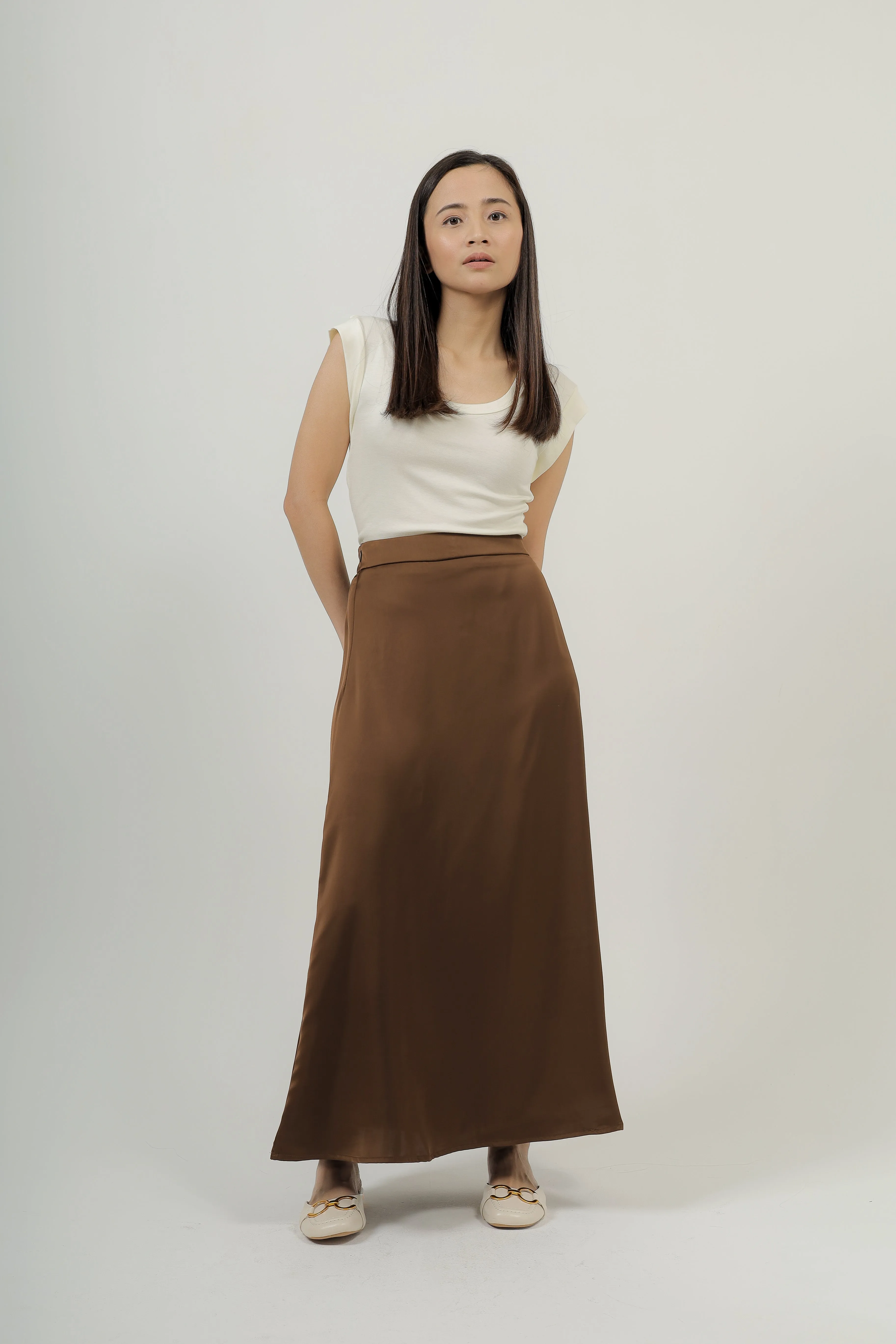 Posh Satin Midaxi Skirt