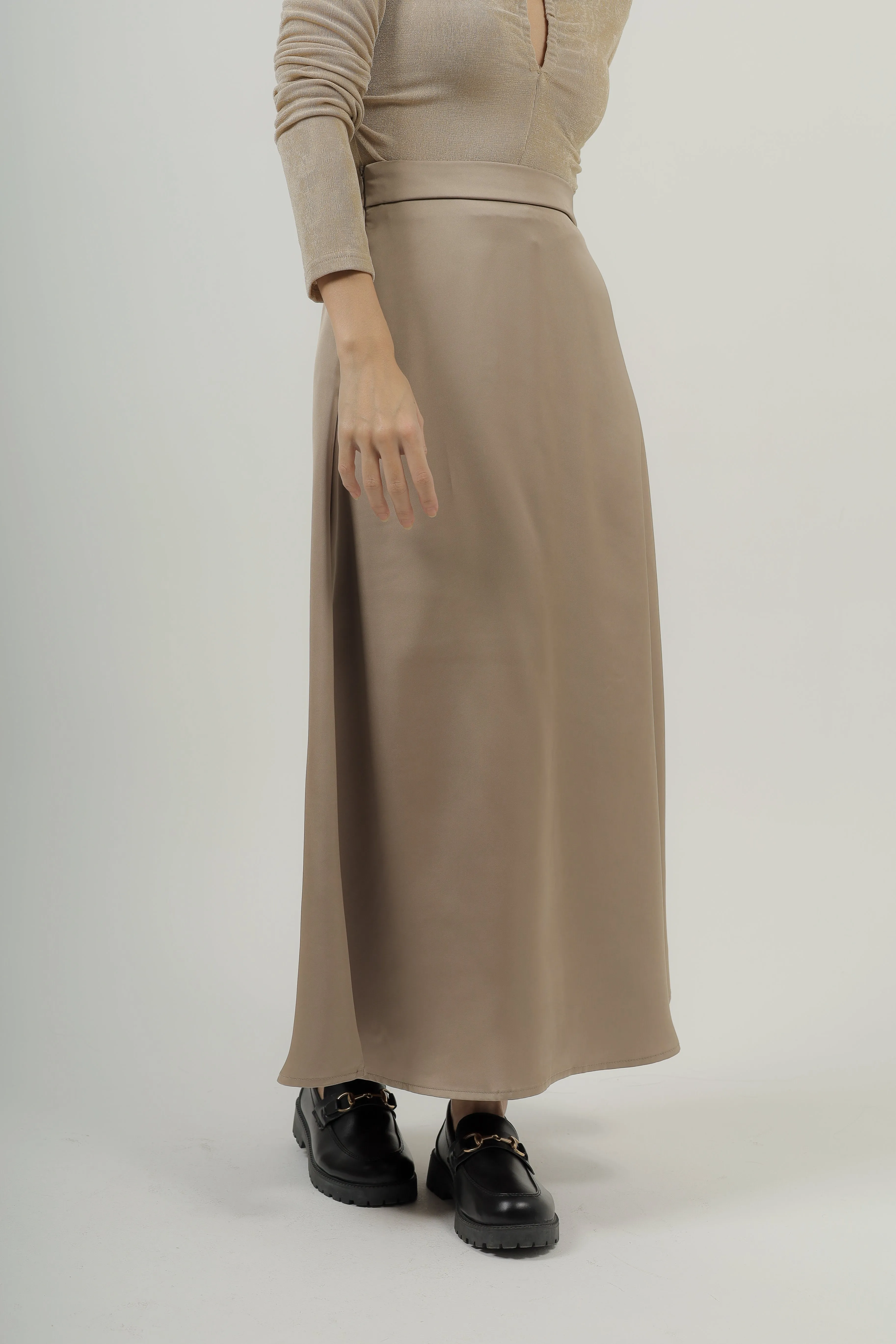 Posh Satin Midaxi Skirt