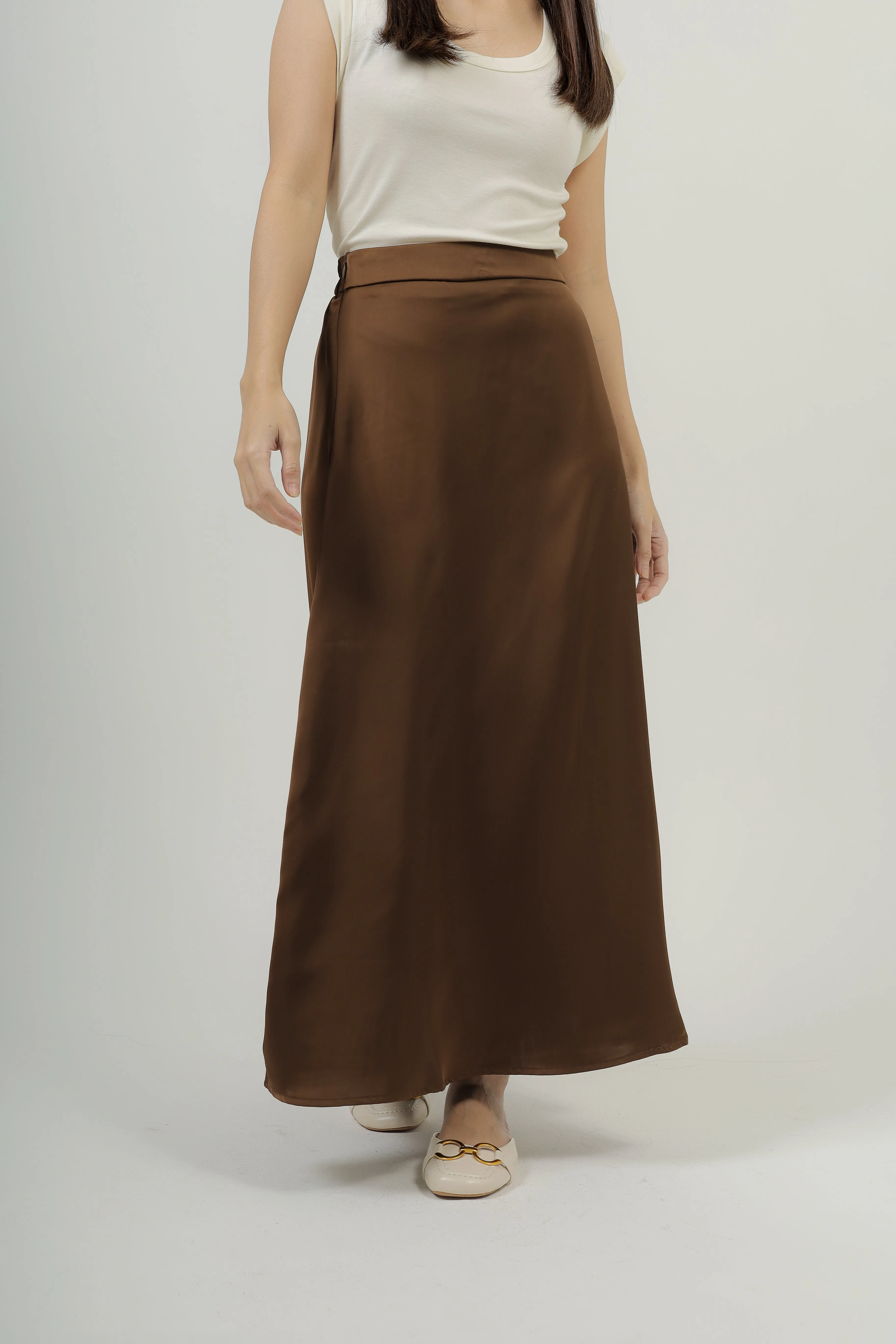 Posh Satin Midaxi Skirt