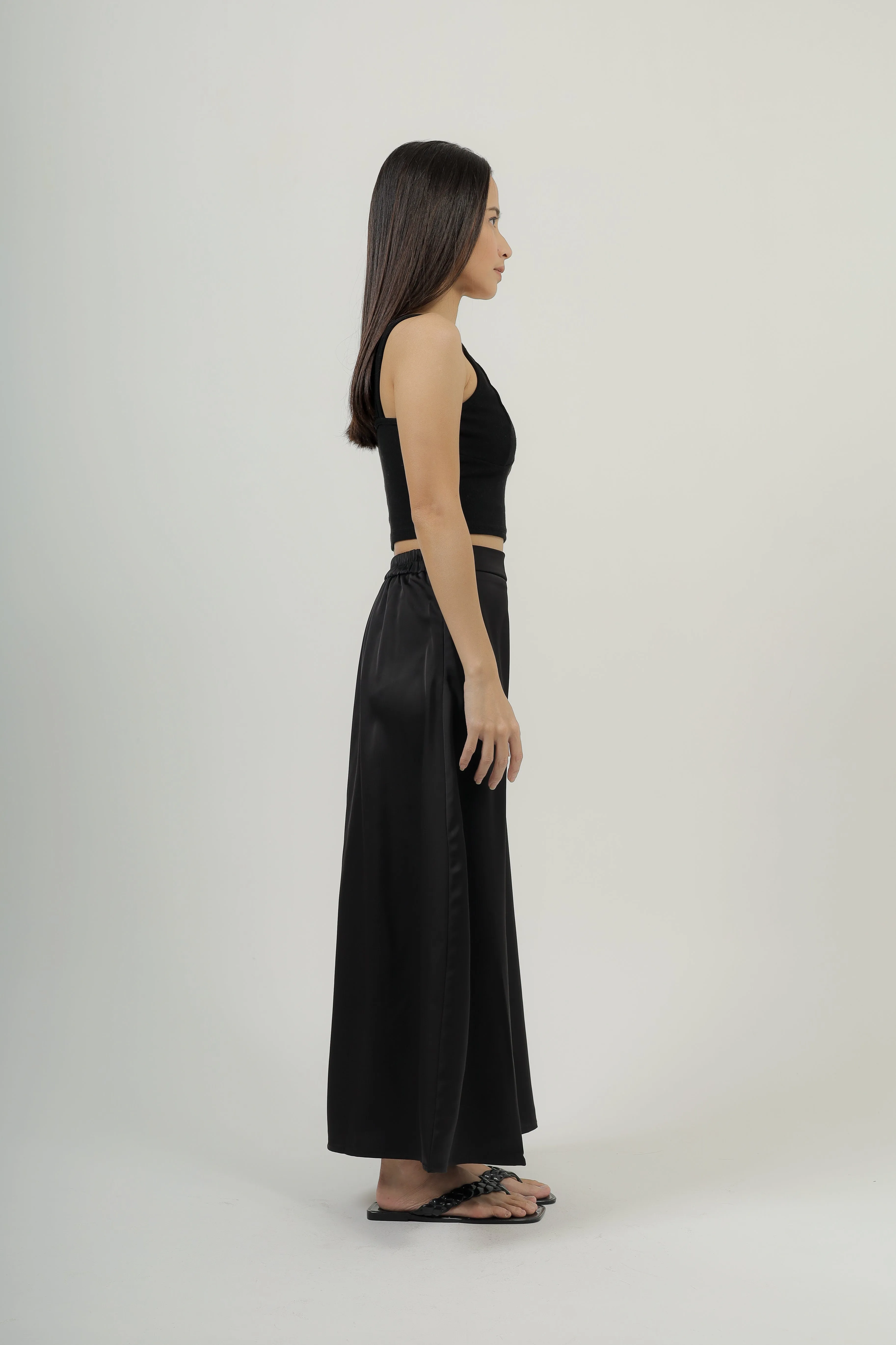Posh Satin Midaxi Skirt