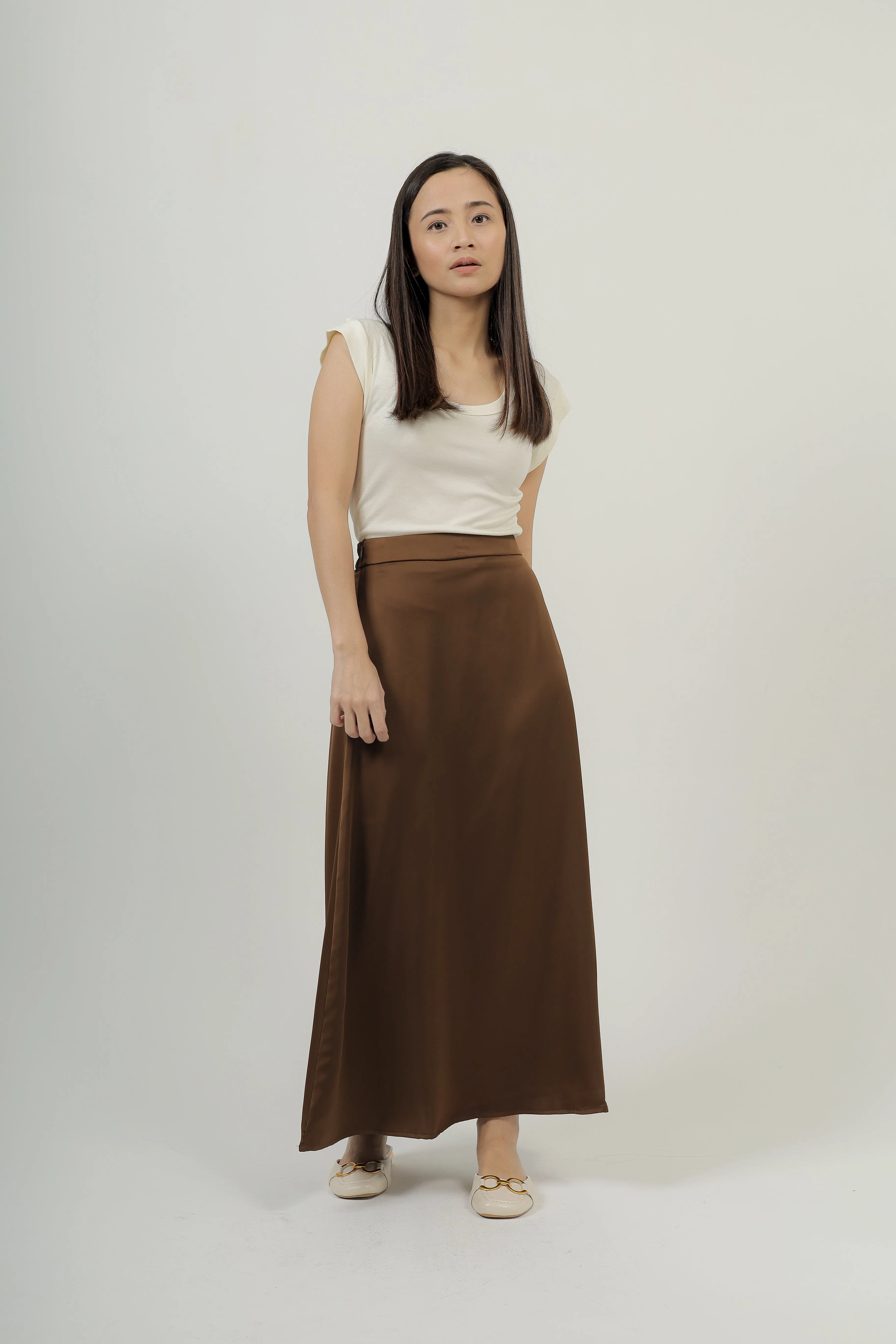 Posh Satin Midaxi Skirt