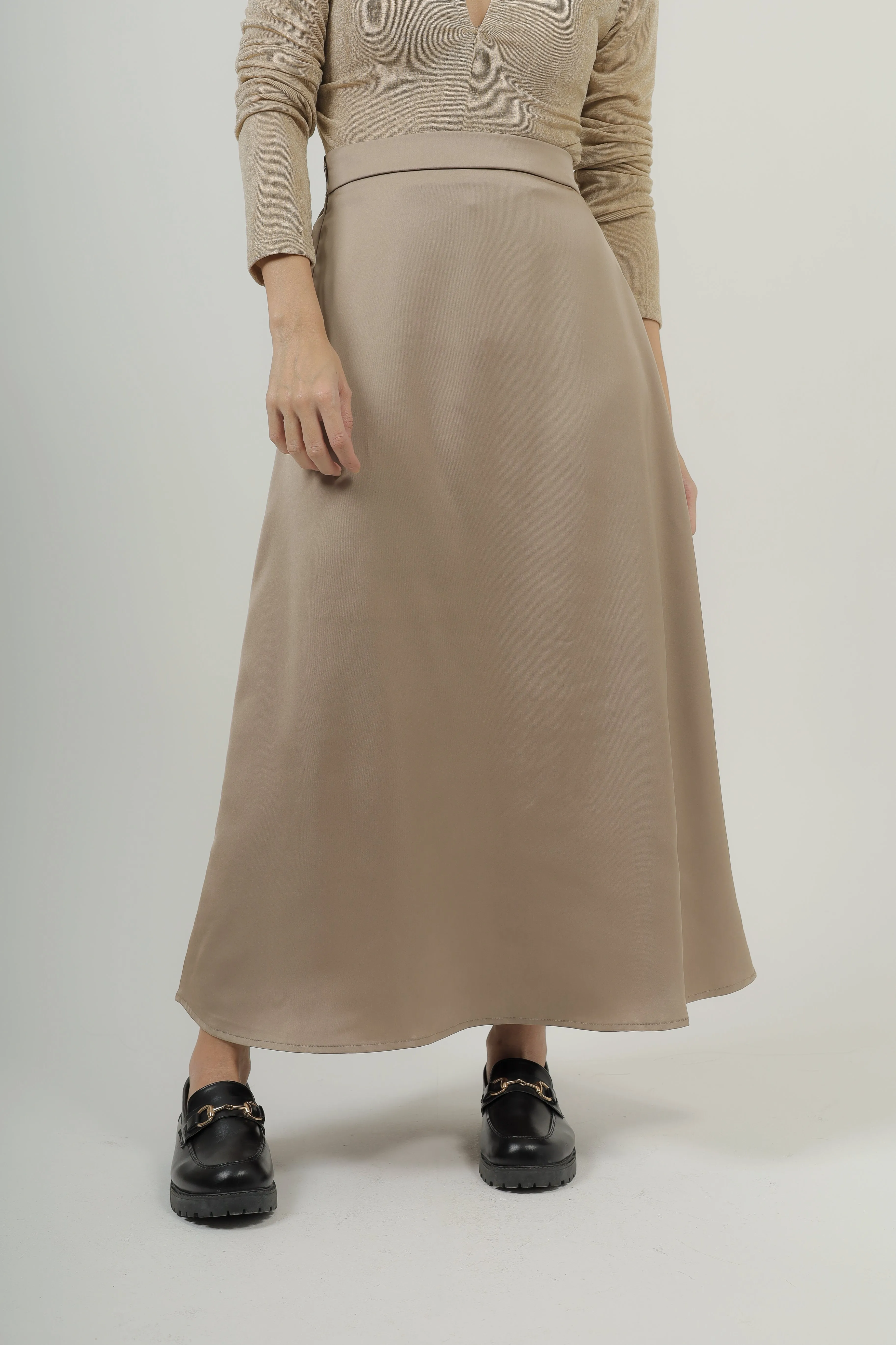 Posh Satin Midaxi Skirt