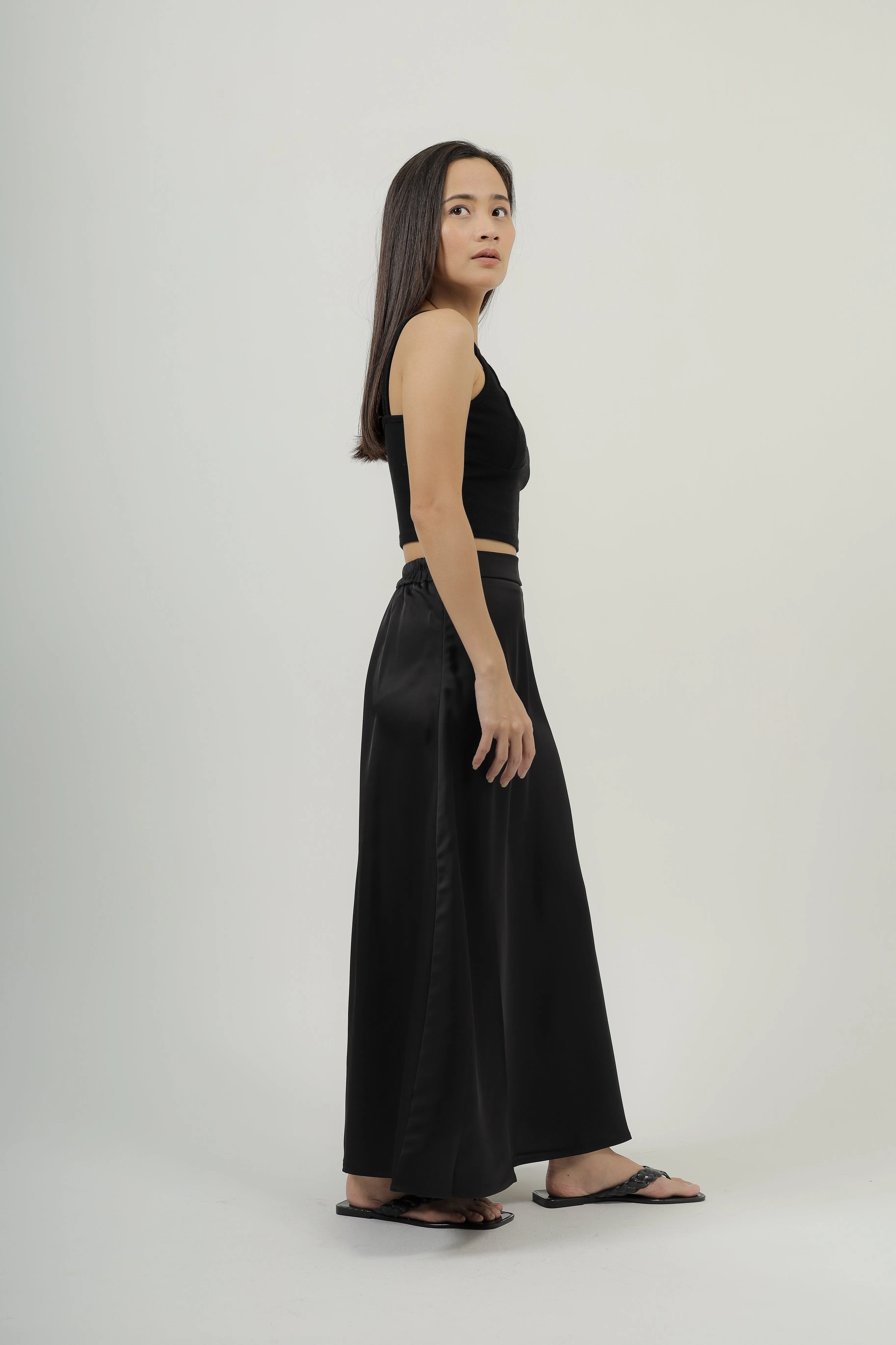 Posh Satin Midaxi Skirt