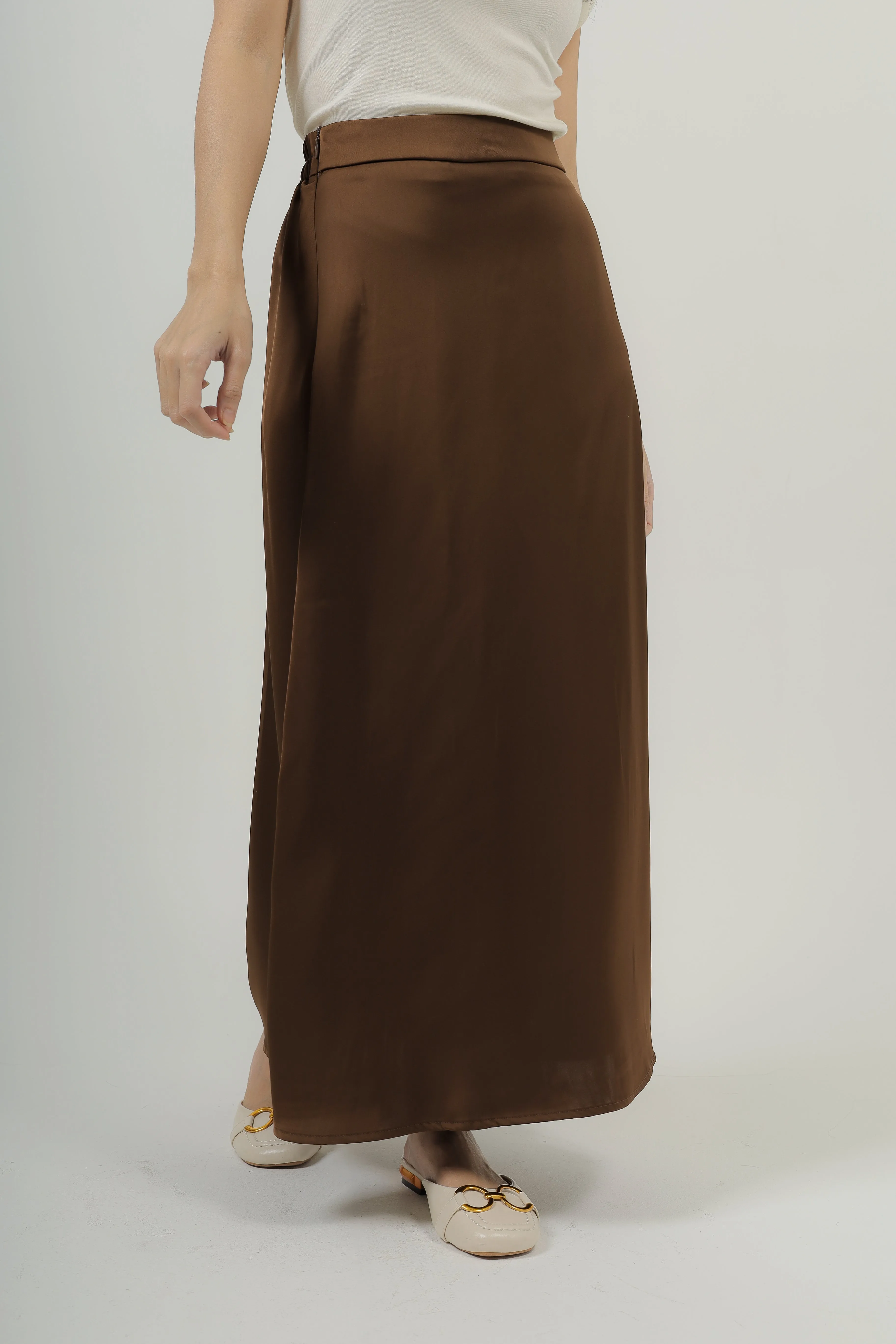 Posh Satin Midaxi Skirt