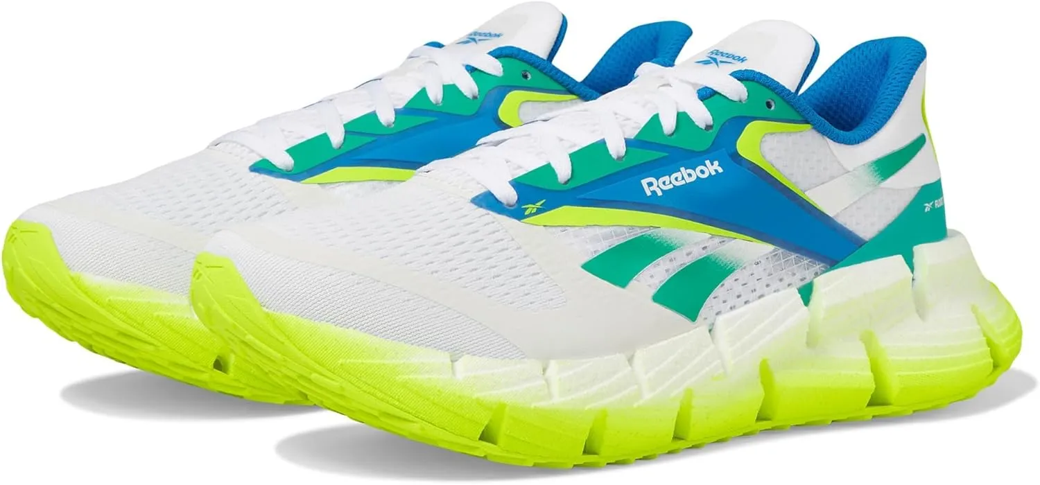 Reebok Women's Floatzig 2 Sneaker, White/Unleashed Green/Digital Lime, 9.5