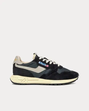 Reelwind Nylon & Suede Black Low Top Sneakers