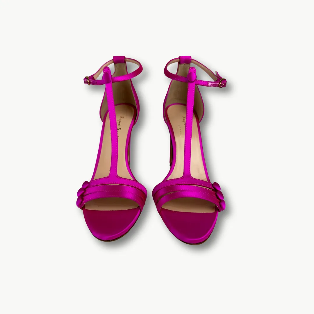 Rupert Sanderson Marbella Sandal - Satin Fuxia