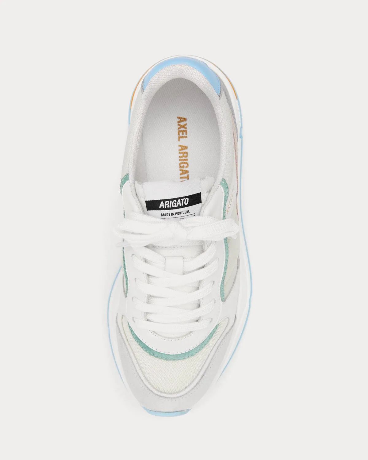 Rush White / Grey / Blue Low Top Sneakers