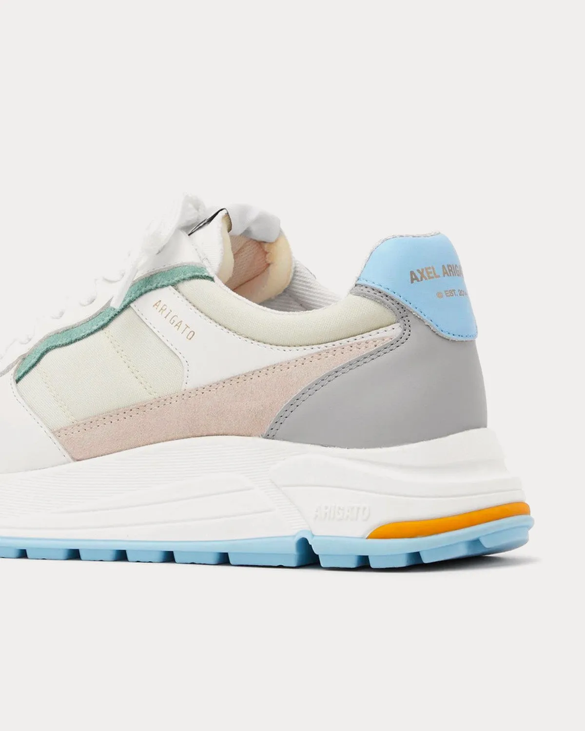 Rush White / Grey / Blue Low Top Sneakers