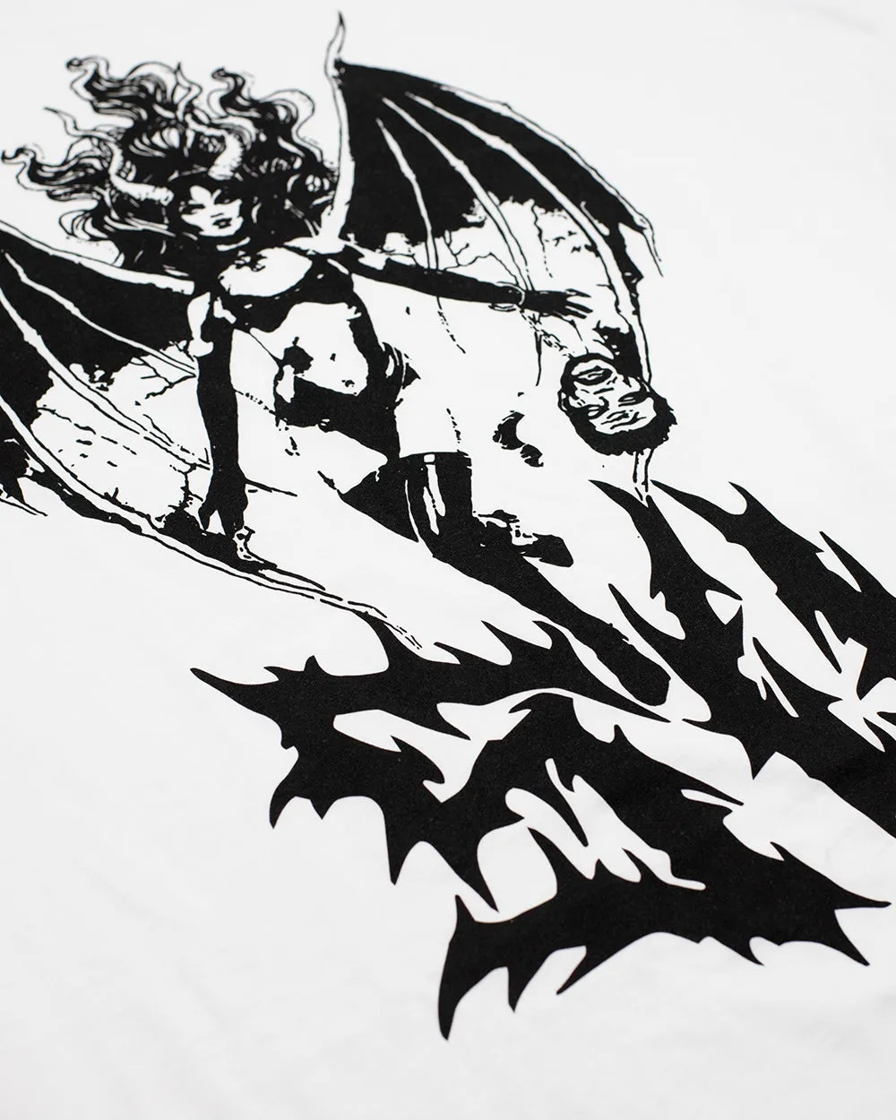 She Devil T-Shirt Dress White