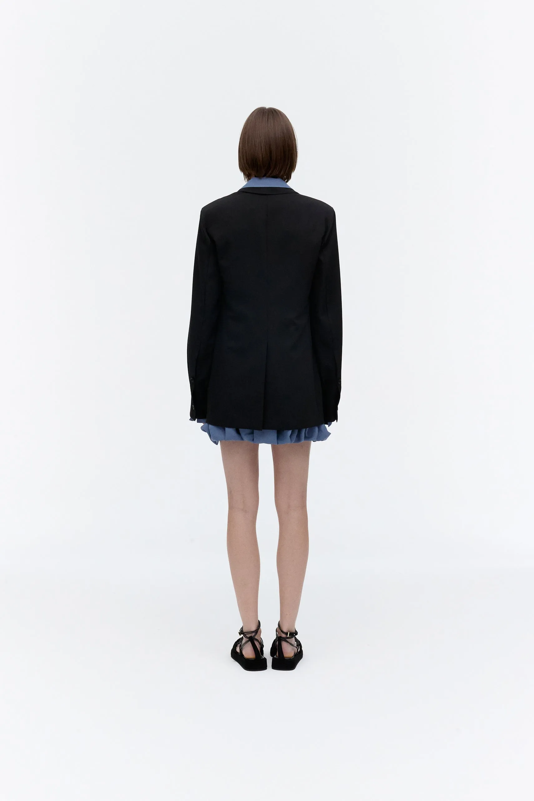 Sheer Ballon Silhouette One-Piece