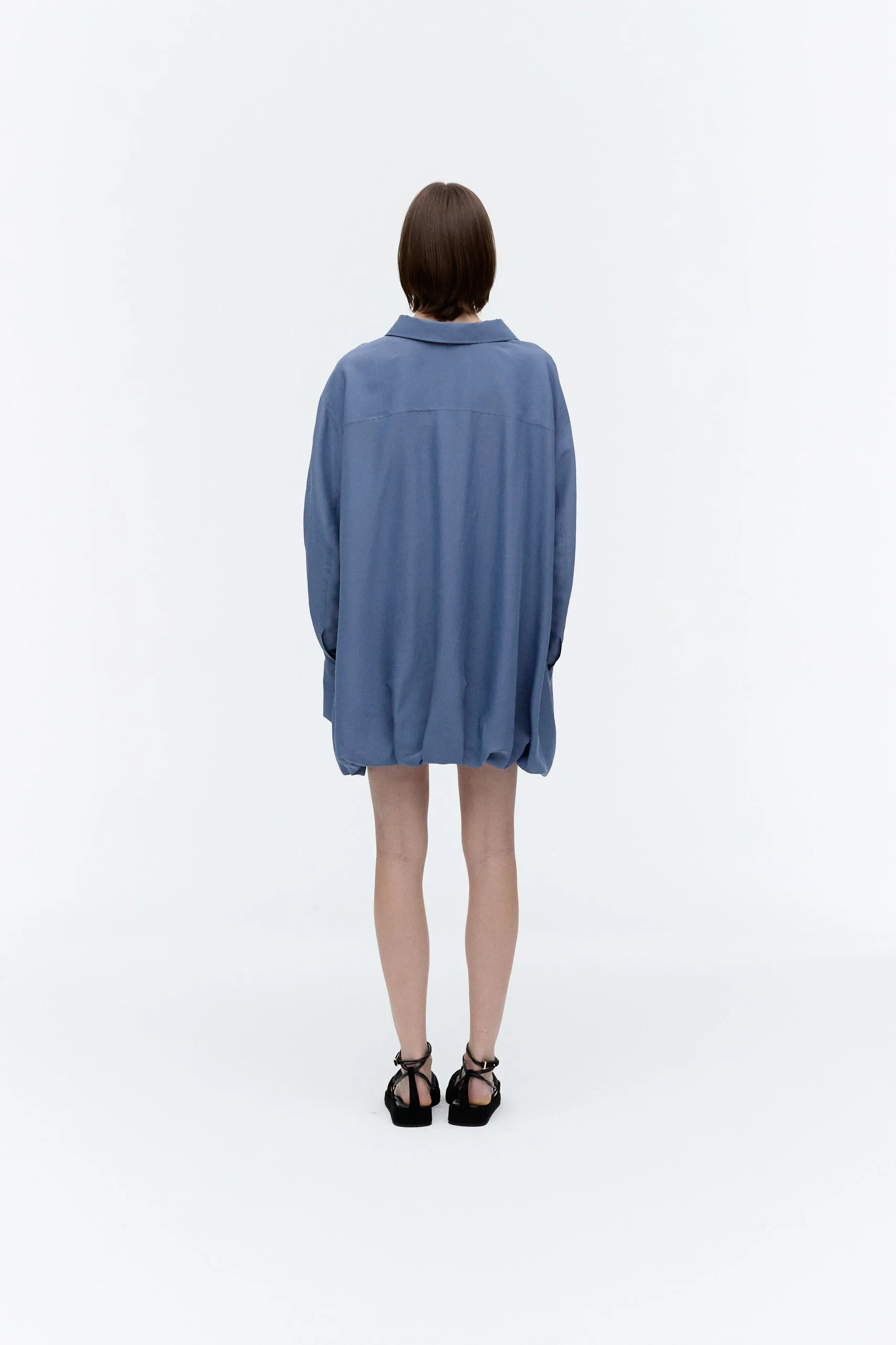 Sheer Ballon Silhouette One-Piece