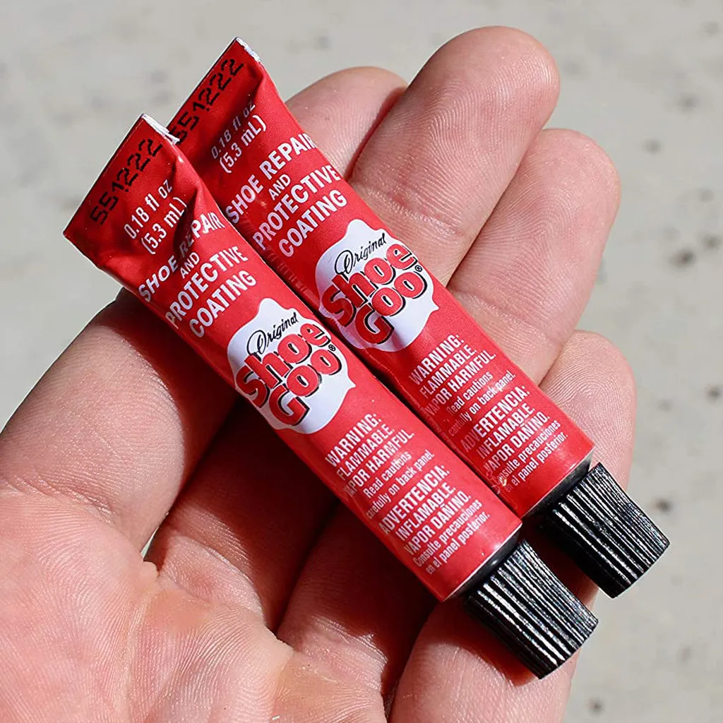 Shoe Goo Repair Adhesive - Clear, 7 Tubes, 0.18oz. - Bonus Spreaders