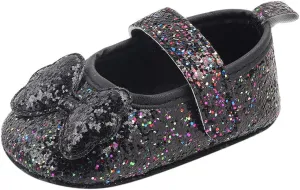 Shoes for Girls Indoor Walking Shoes Girls Bow-Knot Shoes Baby Soft-Soled Infant Princess Baby Shoes White Shoes