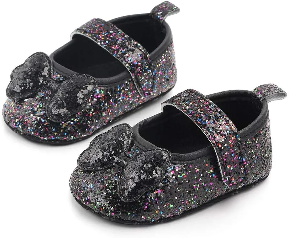 Shoes for Girls Indoor Walking Shoes Girls Bow-Knot Shoes Baby Soft-Soled Infant Princess Baby Shoes White Shoes