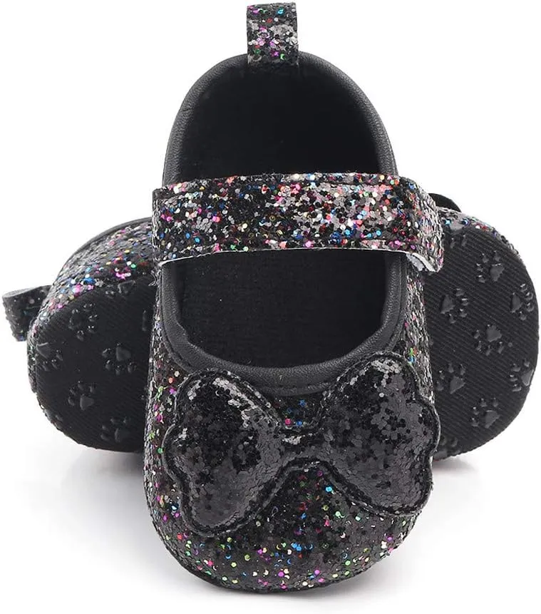 Shoes for Girls Indoor Walking Shoes Girls Bow-Knot Shoes Baby Soft-Soled Infant Princess Baby Shoes White Shoes
