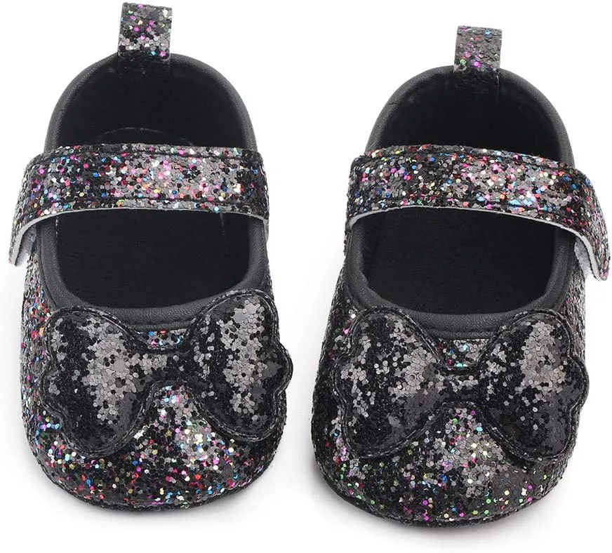 Shoes for Girls Indoor Walking Shoes Girls Bow-Knot Shoes Baby Soft-Soled Infant Princess Baby Shoes White Shoes