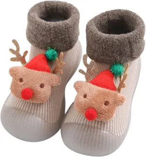 Shoes for Kids,Snow Christmas Baby Socks Shoes Children Baby Socks Cartoon Baby Toddler Floor Socks Shoes Boy Shoes