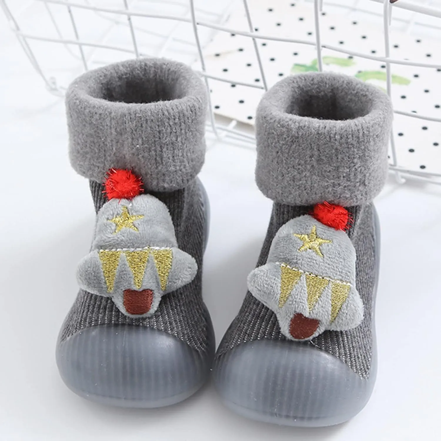 Shoes for Kids,Snow Christmas Baby Socks Shoes Children Baby Socks Cartoon Baby Toddler Floor Socks Shoes Boy Shoes