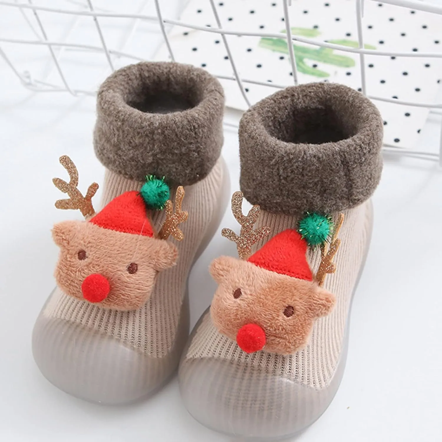 Shoes for Kids,Snow Christmas Baby Socks Shoes Children Baby Socks Cartoon Baby Toddler Floor Socks Shoes Boy Shoes