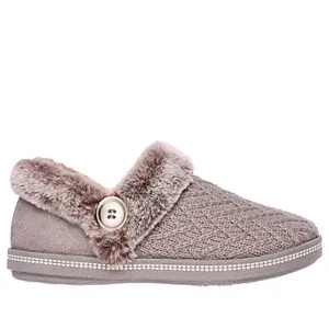 Skechers Ladies Taupe Memory Foam Slippers COZY CAMPFIRE 167684/TPE
