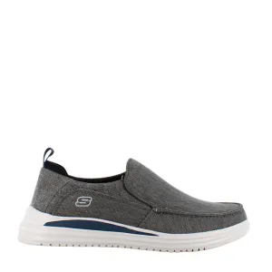 Skechers scarpa casual da uomo in tela Proven Evers 204472/CHAR carbone