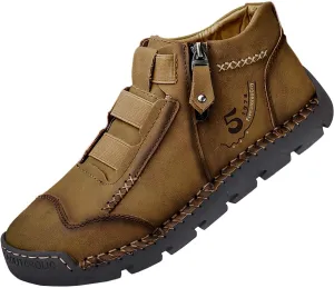 Slip on Walking Shoes for Men Casual Dressy Memory Foam Breathable Fashion High Top Sneakers Non Slip Arch Support Cushioning Training Gym Shoes Wide Width