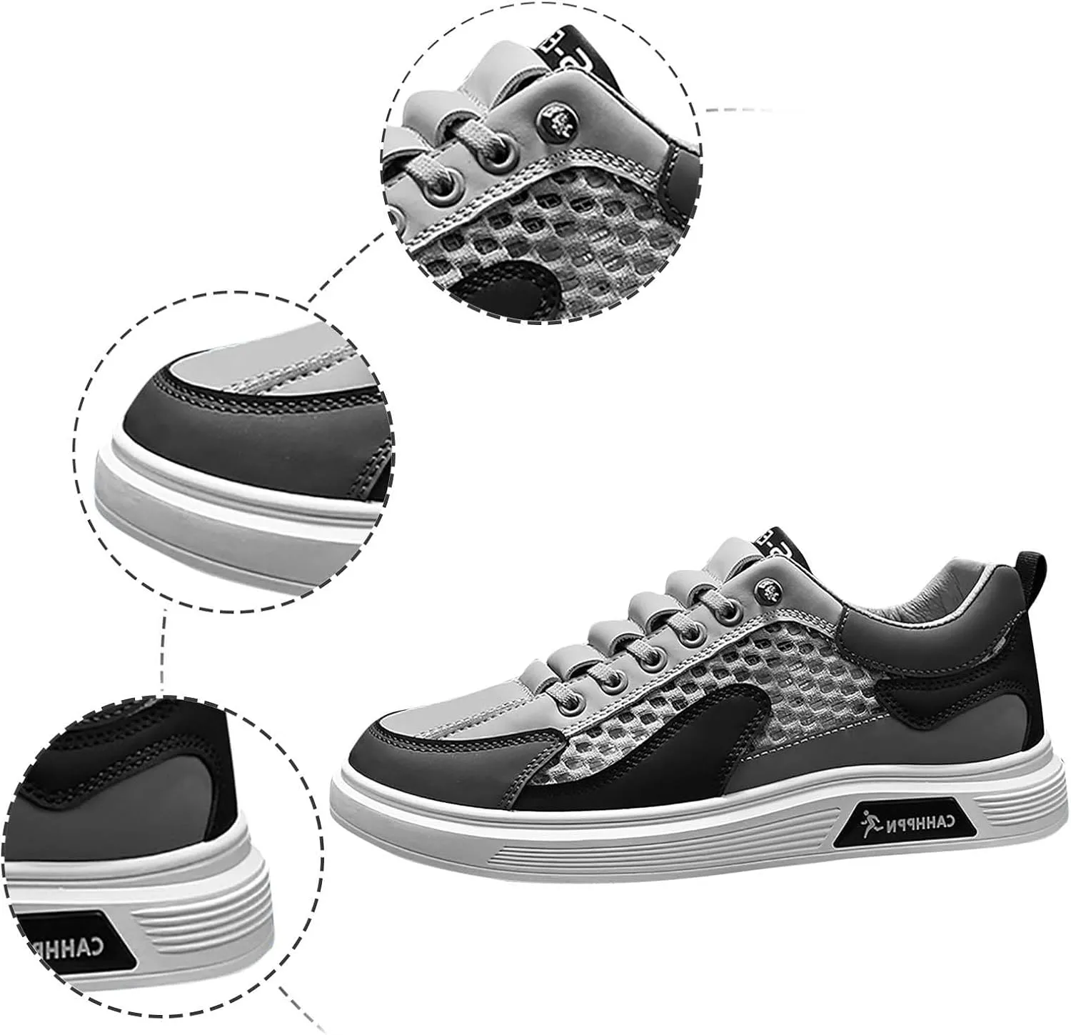 Slip on Walking Shoes for Men Comfortable Memory Foam Breathable Lightweight Fashion Sneakers Non Slip Arch Support Cushioning Training Gym Shoes Wide Width