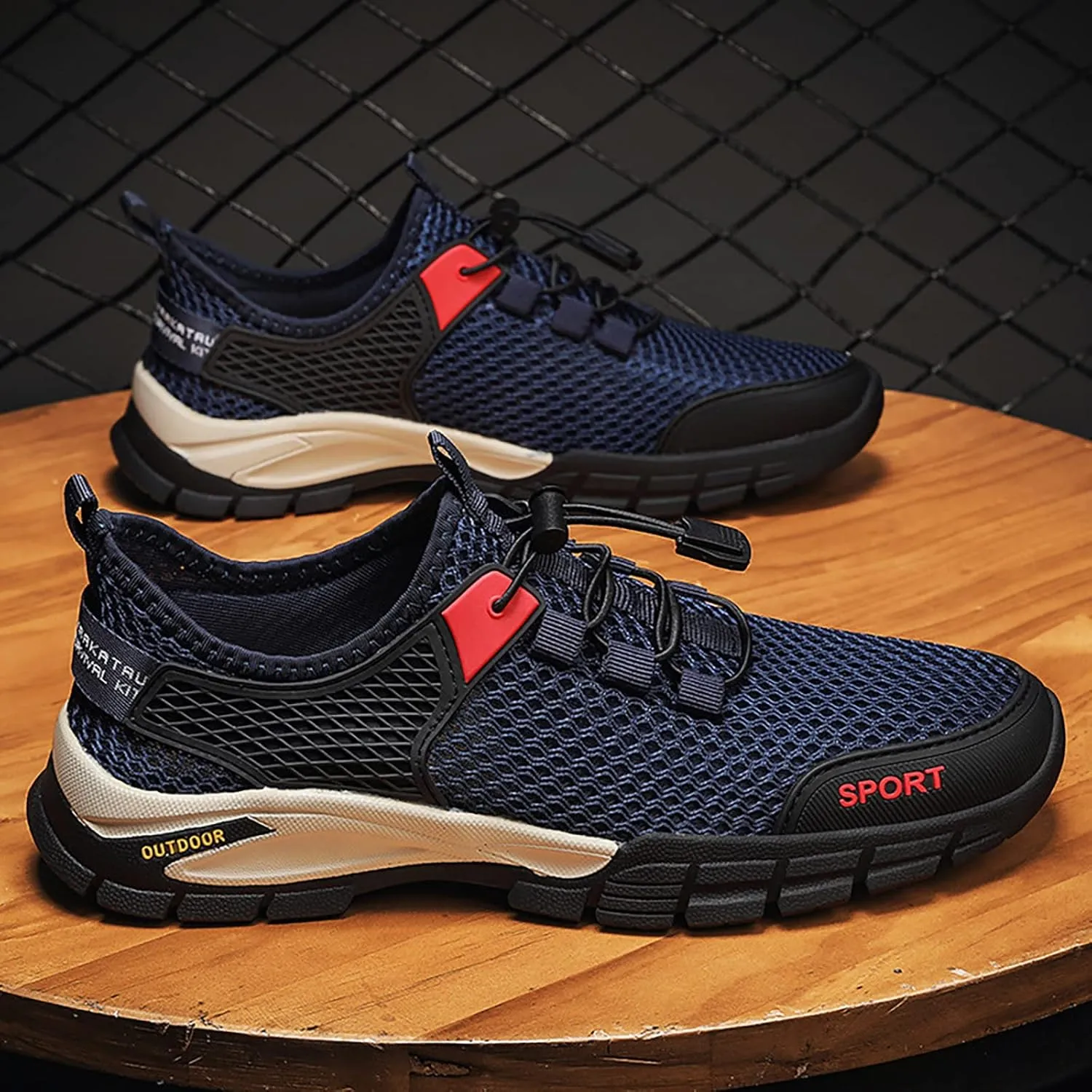 Slip on Walking Shoes for Men Comfortable Memory Foam Hiking Shoes Ultra Lightweight Breathable Fashion Sneakers Non Slip Arch Support Cushioning Training Gym Shoes Wide Width