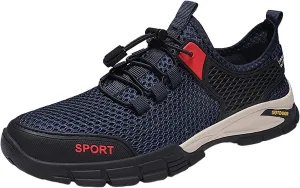 Slip on Walking Shoes for Men Comfortable Memory Foam Hiking Shoes Ultra Lightweight Breathable Fashion Sneakers Non Slip Arch Support Cushioning Training Gym Shoes Wide Width