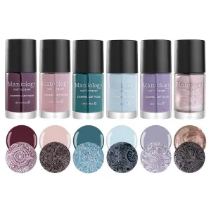 Snowflake Waltz: 6-Piece Master Set - Creamy Creative Art Stamping Polish Collection - Promo